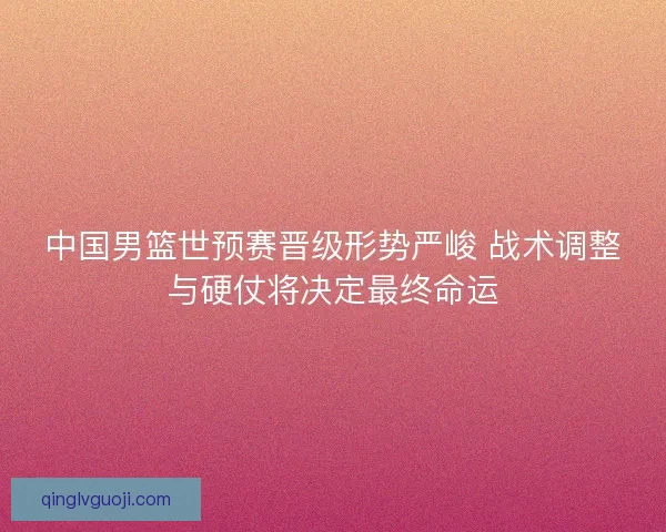 中国男篮世预赛晋级形势严峻 战术调整与硬仗将决定最终命运